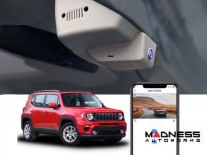 Jeep Renegade Integrated Dash Camera System - Front + Rear Dual Cameras - Black
